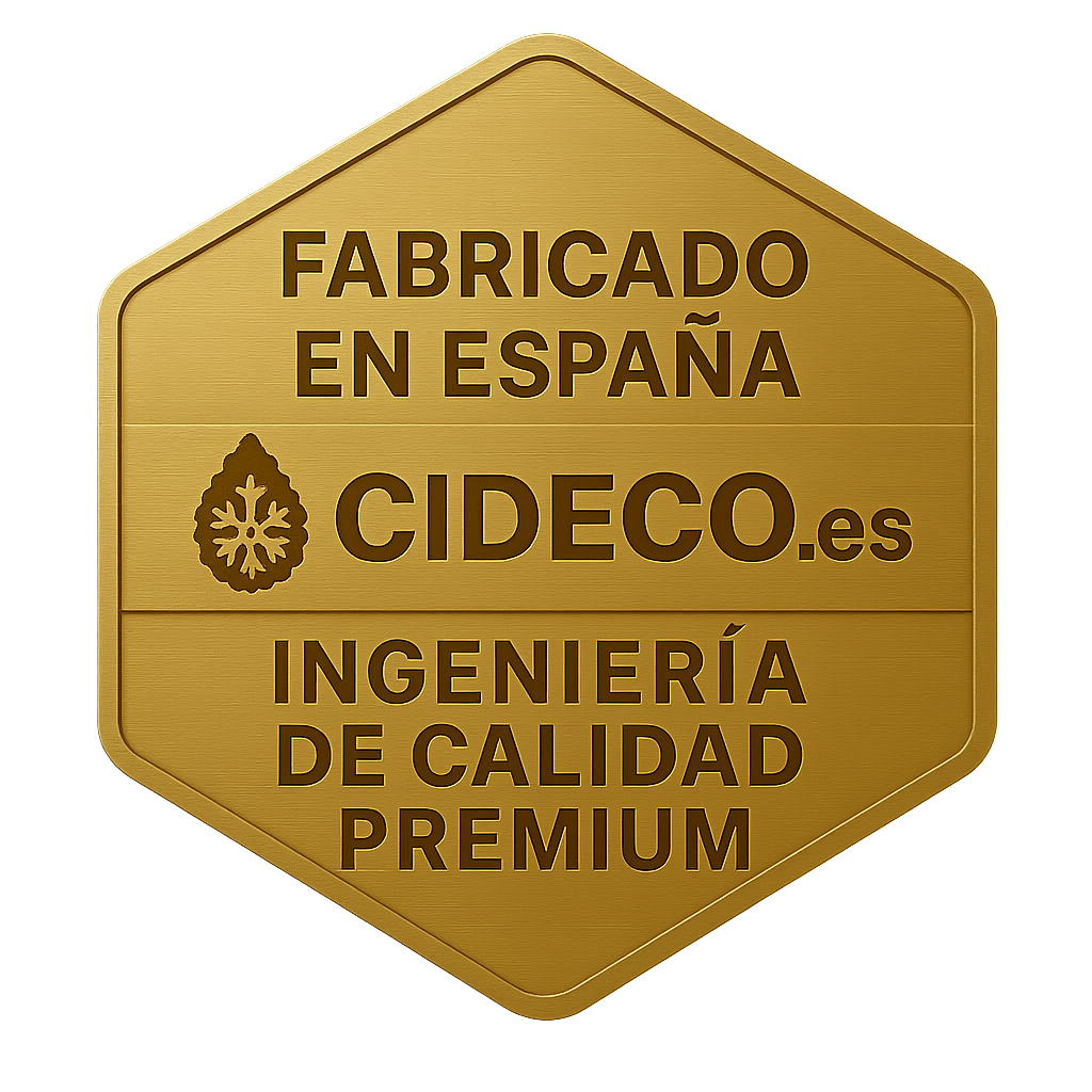 Sello CIDECO.es fabricado en España de calidad premium